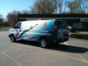 Custom van wrap